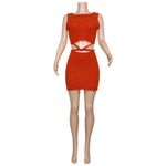 Bec & Bridge  Effie Cut-Out Knit Mini Dress, Cherry, 4 (US) Photo 10