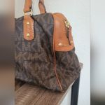 MICHAEL MICHAEL KORS Coated Canvas Handle Bag Brown Photo 1