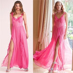 Love Shack Fancy Junia Maxi Dress | Hot Pink Cherry | NEW | 2 Photo 1