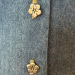 Pretty Good Authentic early 90s Vintage floral grunge Cottagecore denim floral dress NWT S Photo 7