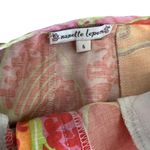 Nanette Lepore Silk Linen Blend Multicolor Ruffle Skirt Size 6 Photo 6
