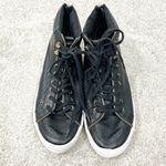 Rebecca Minkoff Size 8.5 Sandi Black Zipper Perforated Leather High Top Sneakers Photo 3