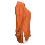 Nanette Lepore  Gingerbread Tunic Blouse Medium Rayon Blend Long Sleeve NWT Photo 3