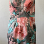 Jessica Simpson  halter floral dress 6 midi sweetheart pink padded bust whimsical Photo 0