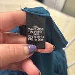 Adrianna Papell  Evening Blue Brooch Draped Sleeveless Dress Size 8P Mother Bride Photo 6