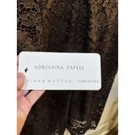 Adrianna Papell  Women's Foil Floral Lace Halter Dress Size 14 Sexy Cocktail Photo 8