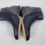 Michael Kors NEW Mira flat bootie leather logo brown lock size 6M Photo 3