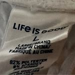 Life is Good  White Summer Style Drawstring American Flag Sandals Graphic Sz L Photo 10