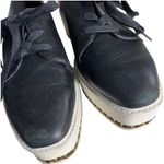 Karl Lagerfeld Black Leather Sneakers Bali Platform Lace Up Womens Size 7.5 Photo 6