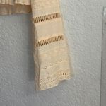 Kimchi Blue UO Light Peach Small Scarlett Eyelet Cropped Broderie Blouse Cream Photo 6