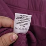 American Giant Women's Side Slit French Terry Short Size S Made in USA Purple Photo 4