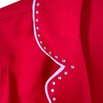 Victoria's Secret  Red Satin Rhinestone Romper 1 Piece Pajamas Shorts Size Large Photo 5