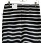 Old Navy Black White Ponte-Knit Pencil Skirt - Black Stripe S NWT Photo 9