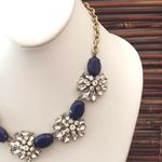 J.Crew  Blue & Rhinestone Glamour Necklace Photo 9