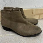 Blue Suede Ankle Booties Gray Size 9 Photo 0