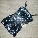 Nwt crystal sky large sequin dress eras tour style y2k spaghetti strap small Black Photo 0