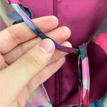 Gianni Bini Floral Dress Lined Balloon Sleeves Flirty Tie Front Keyhole medium Photo 8