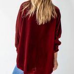 Natural Life  Laid Back Velvet Button Down Top Photo 1