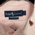 Ralph Lauren  Women's Pink Striped Button-Down Shirt Photo 4