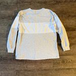 PINK - Victoria's Secret Victoria Secret Pink Shirt Women Size M Gray White Logo Long Sleeve Crew Neck Photo 5