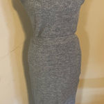 Japanese JUSGLITTY Elegant Gray Sleeveless Knit Dress Size 2 Photo 0