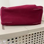 LL Bean Small Boat and Tote Bag Open Canvas Burgundy Monogrammed DHM EUC READ Red Photo 4