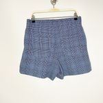 Ganni Womens Shorts High-Waisted Mini Suit Dress Plaid Forerver Blue Size 40 NWT Photo 3