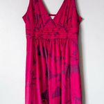 American Eagle V Neck Pink Floral Sleeveless Dress Size Medium Photo 1