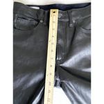 Gap  Vintage Slim High Rise Vegan Leather Black Pants Ankle Length Flattering 2P Photo 7
