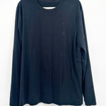 Lululemon  Womens Long Sleeve Shirt Black Athletic Athleisure Size 12 Photo 0