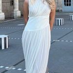 ZARA  ecru cream elegant long dress maxi wedding party evening boho Photo 5