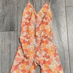 Skatie 🚫SOLD🚫 Floral One-Piece Romper with Adjustable Straps Size XS Photo 0