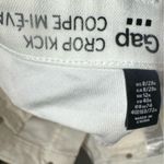 Gap white high rise crop kick raw hem jeans size 29 NWOT Photo 6