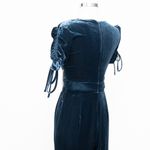 Eliza J . Ruched Short Sleeve Velvet Jumpsuit. Photo 11