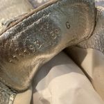 Gucci High Top Women’s Sneakers Tennis Shoes Metallic Silver Logo Size 39 9 Photo 1