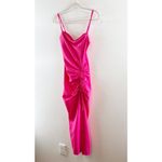 Juniper Blu Sleeveless Ruched Side Bodycon Midi Dress Hot Pink XS Photo 6