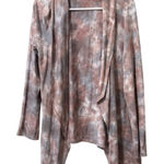 Soft Surroundings  Tie Dye‎ Open Front Cardigan Sweater Size Medium Lightweight Photo 0