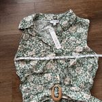 Luxology  Green Floral Sleeveless Jumpsuit - Size Large Photo 2