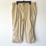 Driftwood  Jeans Utility Boyfriend Crop Pants Daisy Daydream Floral Embroidery Photo 1