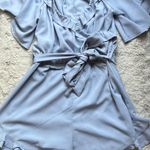 Fourteen & 9th Fourteenth & 9th Baby Blue romper w/ tie waist Photo 0
