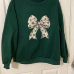 SheIn Dark Green Fleece Top Photo 0