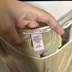 Victoria's Secret  Gold Strappy Crop Top Shimmery Women's Size Large Photo 6