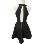 CiCi Black Halter Neck‎ Fit and Flare Mini Dress Cut Out Party Cocktail Photo 4