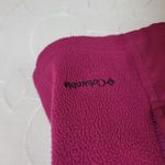 Columbia Womens Jacket Vest Sz S Pink Mock Neck Full Zip Fleece Paneled Lined Photo 5