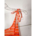 Lilu Women's Orange Striped Tie Straps Scoop Neck Tank Top Size Medium Photo 4