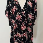 Torrid Babydoll Georgette Surplice Neck Sheer Chiffon Top Floral Sz 4 Photo 1