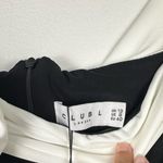 Club L On Bloom Black & White Bardot Maternity Maxi Dress Flower Wedding Sz 8 Photo 5