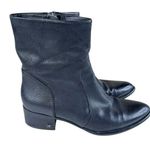 Sam Edelman Hilary Black Pebbled Leather Ankle Boots Size 9.5 Photo 0
