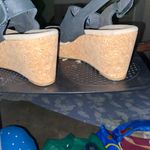 Clarks COLLECTION BY  Annadel black Nubuck Wedge Slingback7.5 Photo 3