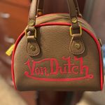 Von Dutch  red and brown bowling bag  Photo 1